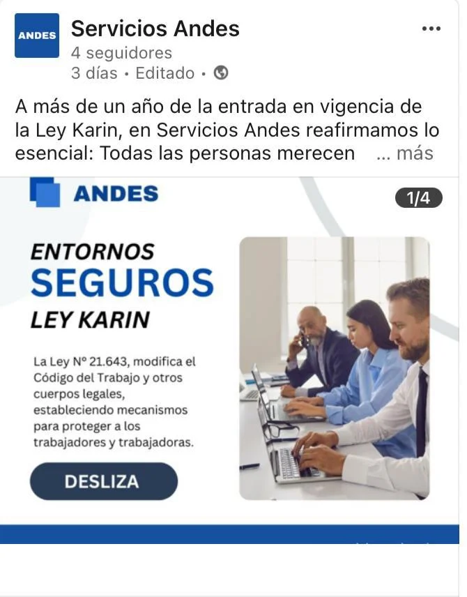 Publicación LinkedIn 1